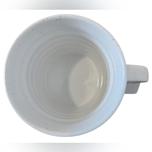 Amanda Greenwood Large Designer Inspired White Mug with Pink Accent. New - Picture 2 of 3